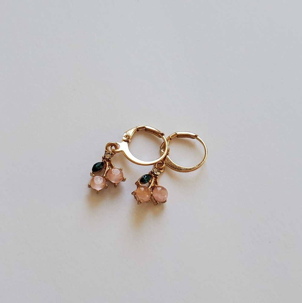 4 new pair cute fruit jewel gold charm earrings - Picture 5 of 5